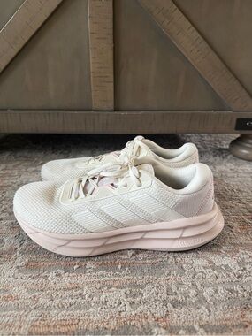 Adidas Galaxy 7 Running Shoes - Cream with Light Pink Accents Women’s 8.5